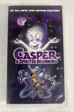 Casper: A Spirited Beginning VHS 1997 White Hard Shell Case
