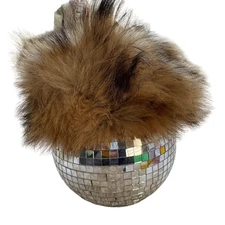 Vintage 1960s Soviet Era Russian Fox Fur Papakha Hat Small 