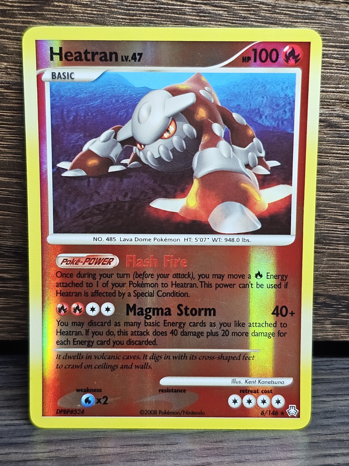 Pokemon TCG Legends Awakened Heatran 6/146 Reverse Holo Rare NM