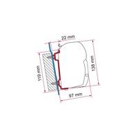 Fiamma F45 Adapter FüR Transit/Sprinter/Crafter High Roof Ab Bj. 06