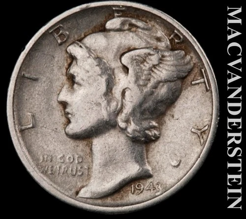 1943-S Mercury Dime — photo from the most recent tracked eBay sale