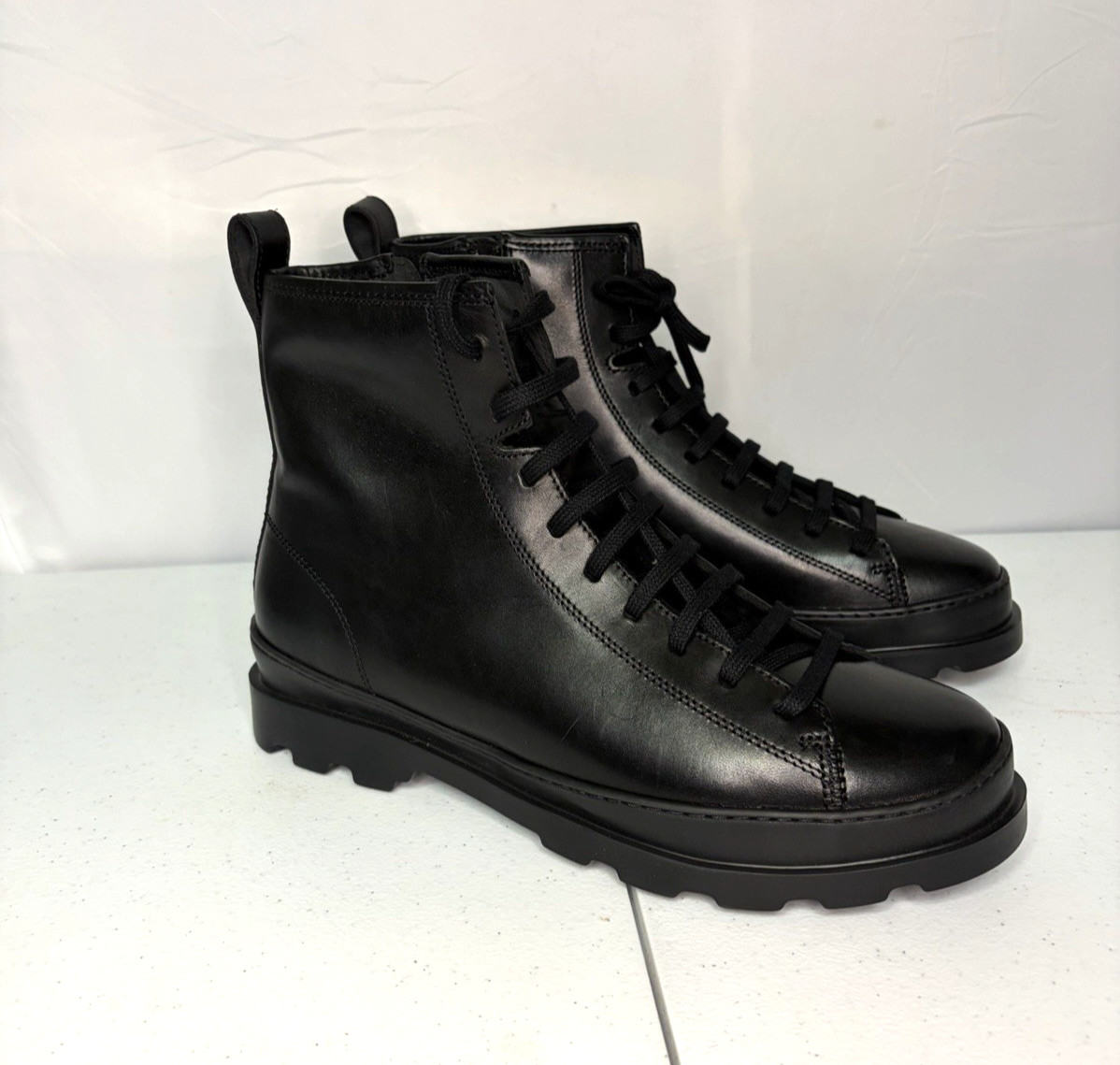 Botas Camper Brutus Cuero Negro Para Hombre 44 EE. UU. 11 Nuevas en Caja Minorista $220.00