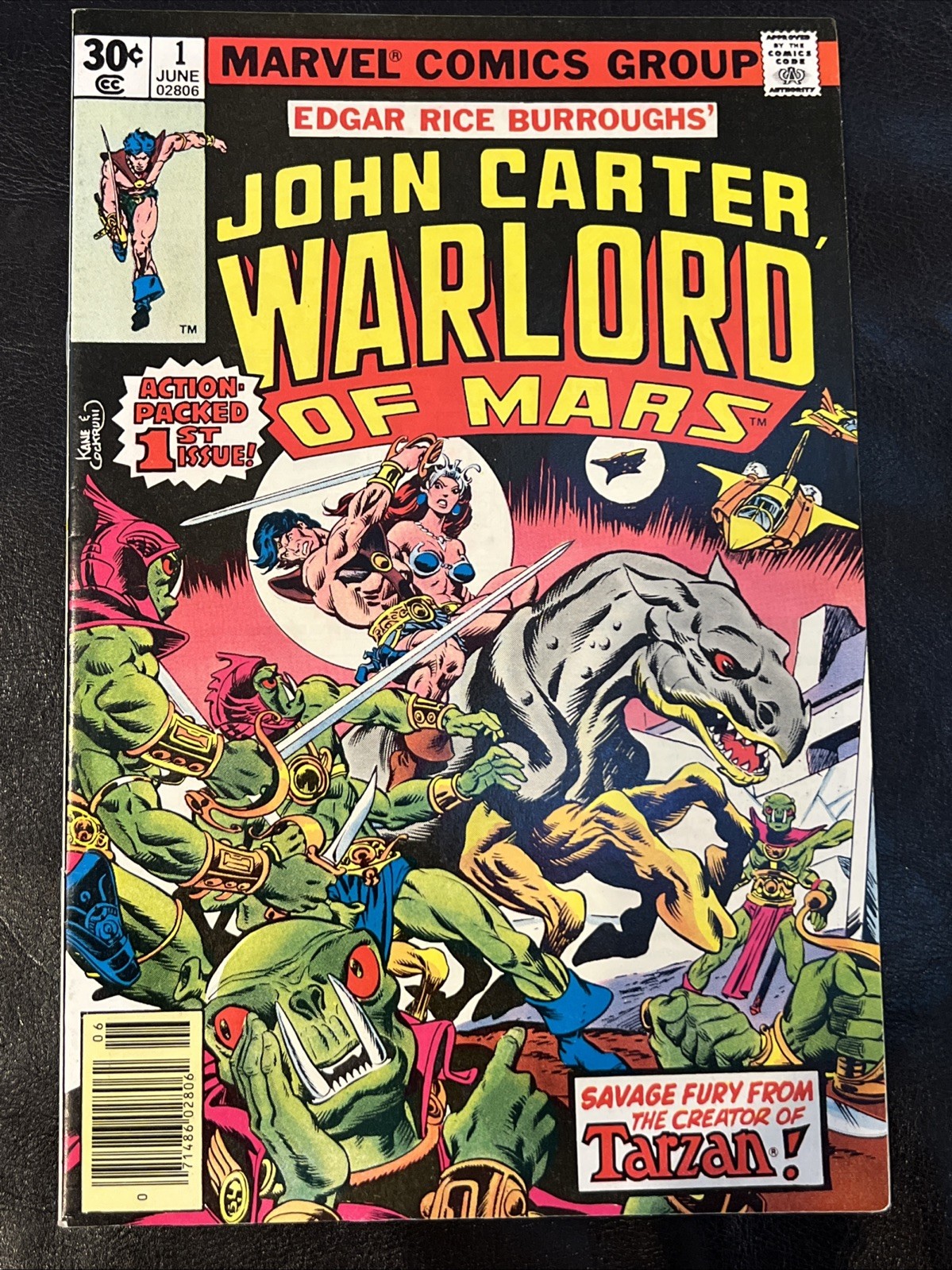 John Carter Warlord of Mars #1 (1977) Marvel 1st Issue Edgar Rice Burroughs