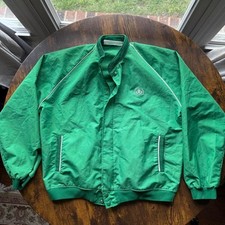 Holloway Pioneer Seed Corn Windbreaker Jacket Green Made in USA Size L