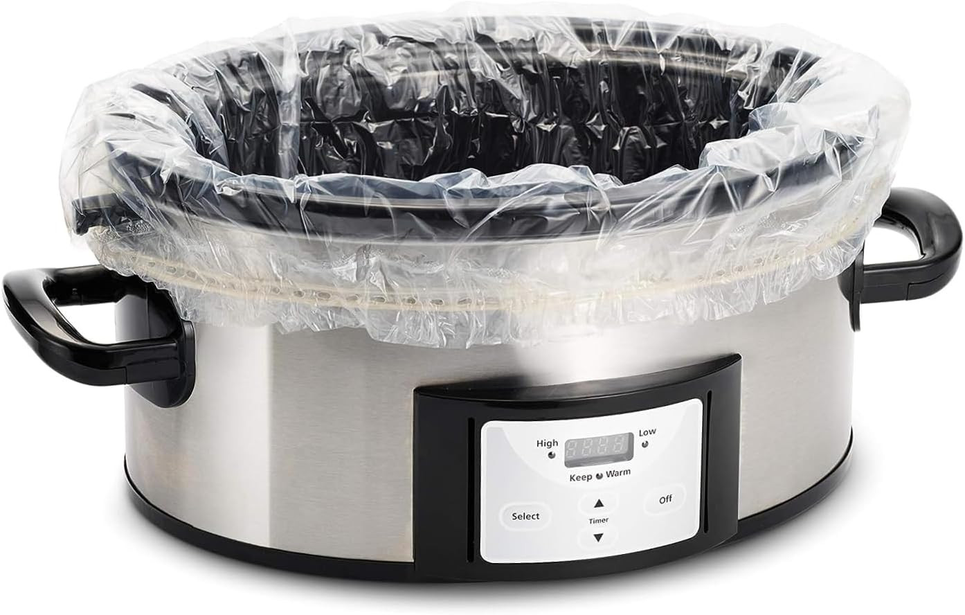 Slow Cooker Liners - Disposable Liners with Sure Fit Band for Snug Fit - Instant