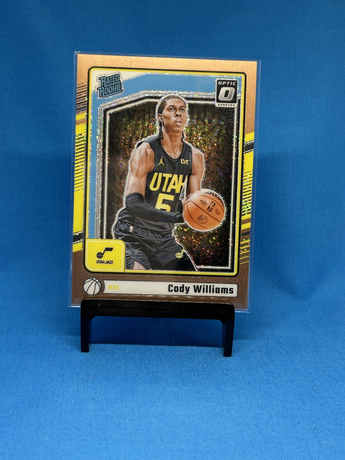 2024-25 Panini Donruss Optic Rated Rookie Cody Williams #298 Copper Glitter /99