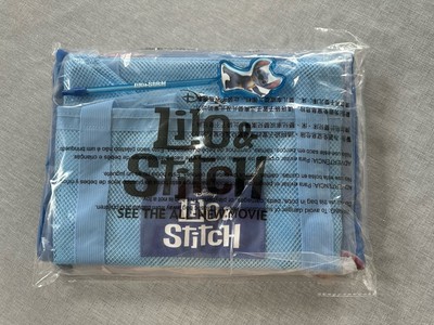 Disney D23 Lilo And Stitch Movie Premier Promotional Items-Fleece, Pen, Mesh Bag
