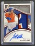 JETT WILLIAMS 2023 PANINI IMMACULATE COLL #47 PROSPECT PATCH AUTO RED 23/49 METS
