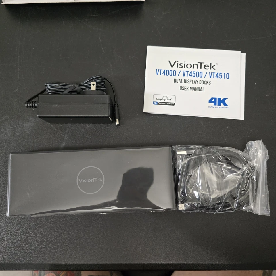 Estación de acoplamiento VisionTek VT4000 doble pantalla 4K 901005 Foto 4 de 4