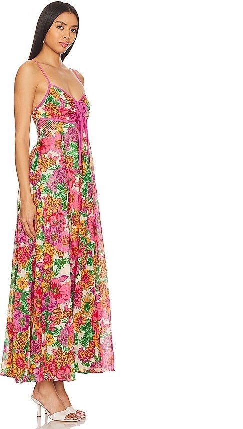 chinese dress ladies Free People Women's Dream Weaver Maxi Ivory Combo X-Large at Amazon Women's  Clothing store