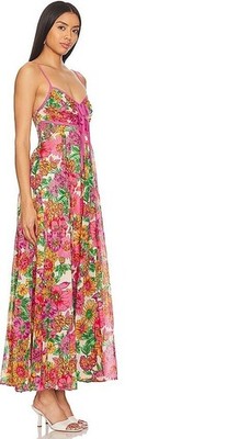 new nwt Free People Dream weaver maxi dress floral large $168 sundress 12  14 | eBay