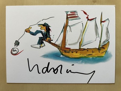 Udo Lindenberg AK Musik Autogrammkarte Unplugged Live original signiert 2