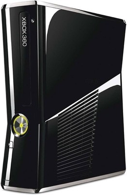 Xbox 360 Black Slim Gloss Console Only NO CORDS OR HARD DRIVE