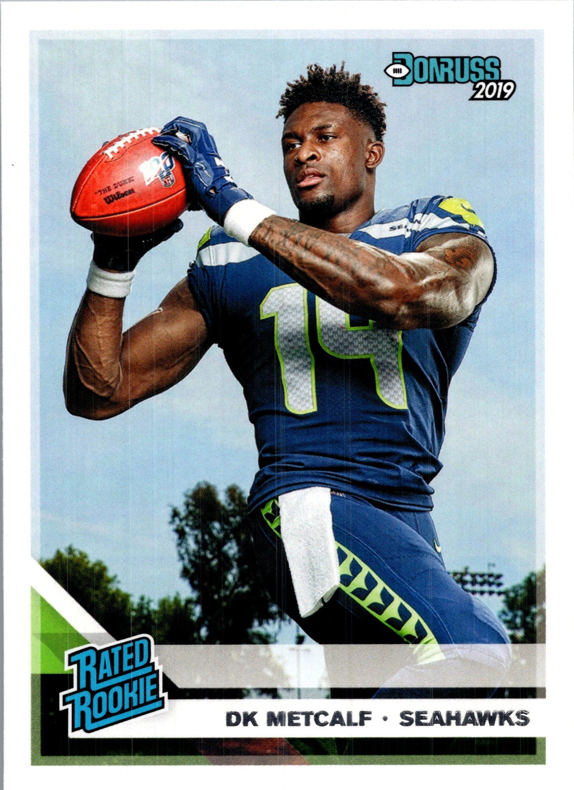 2019 DonrussDK Metcalf Base Rated Rookie 313