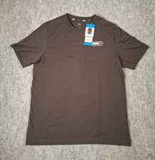 Puma Men's Short Sleeve Crew Neck Logo Black T-Shirt, Size: Large, NWT