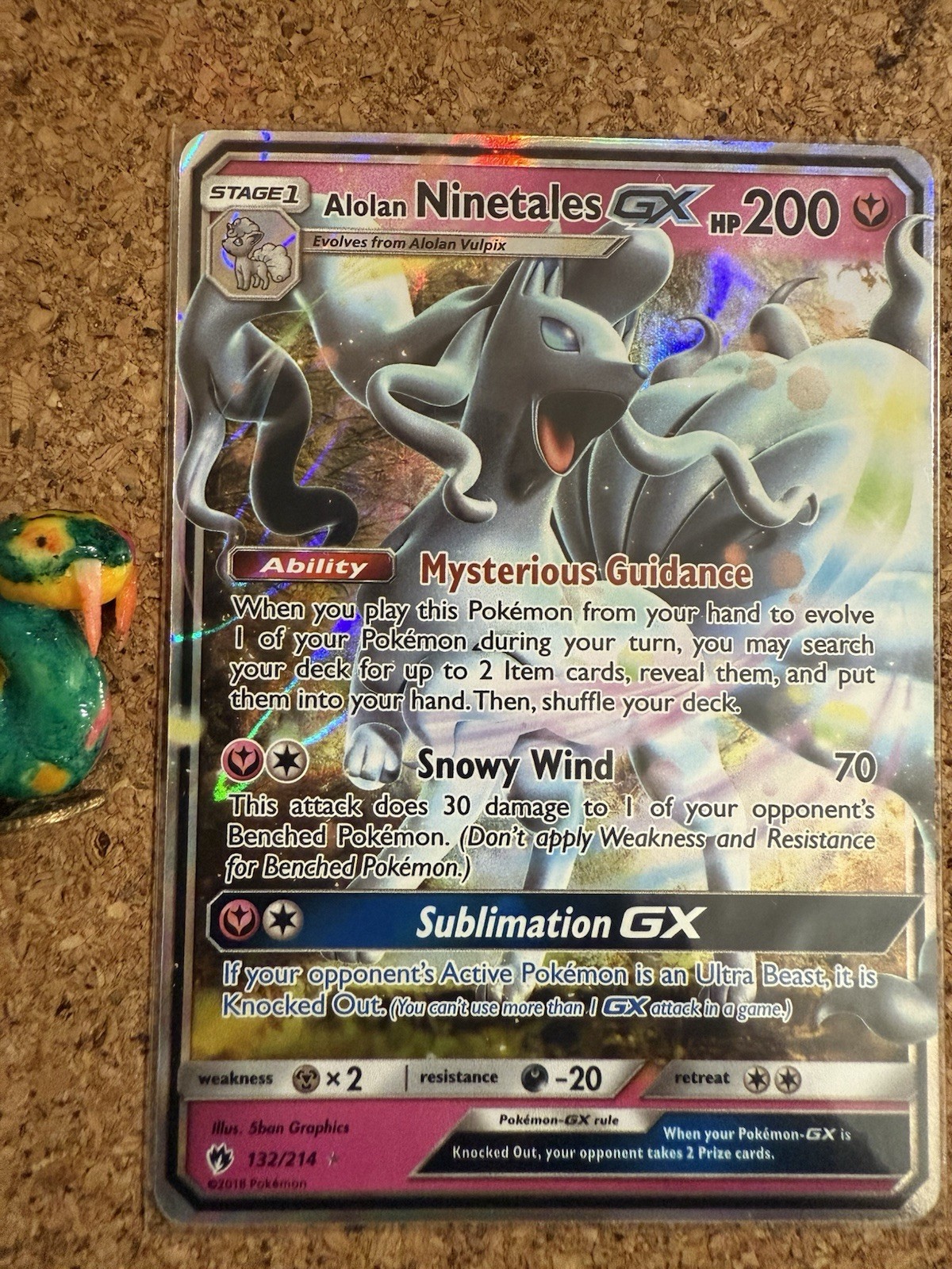 Alolan Ninetales GX - Lost Thunder - 132/214 - Ultra Rare Holo - Pokémon TCG -EN