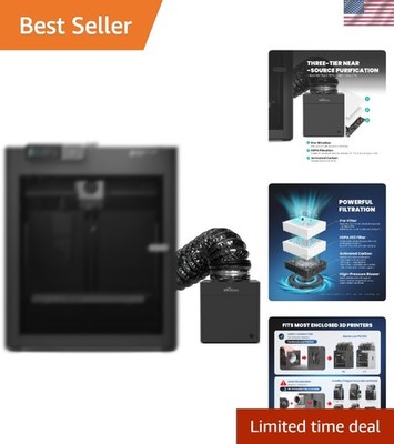 3D Printer Filter System for Bambu Lab P1S/X1C with HEPA H13 Carbon Filter