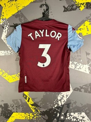 Taylor Aston Villa Home football shirt 2019 - 2020 Kappa Young Size 8YEARS ig93