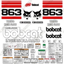 Fits Bobcat 863 Decal Kit Skid Steer Decals - 7 YEAR 3M VINYL!