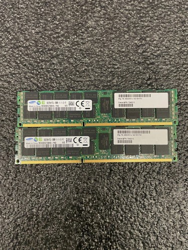 Lot of 2 - Sun Oracle 7042210 16GB DDR3 PC3L-12800 REG DIMM Server RAM - Picture 1 of 2