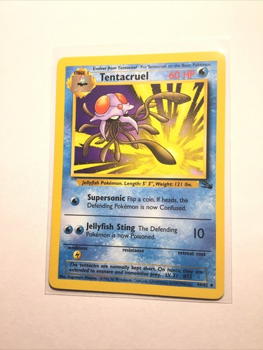 TENTACRUEL - 44/62 - Fossil - Pokemon Card - LP