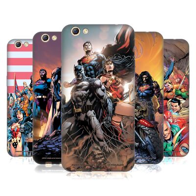JUSTICE LEAGUE DC COMICS COMIC-BUCHEINBÄNDE SOFT GEL HANDYHÜLLE FÜR OPPO HANDYS