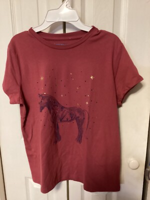 Thereabouts Girls Short Sleeved Shirt - Unicorn - XL Plus - 18.5 P