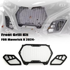 Kit de parrilla delantera de conducción UTV para Can-Am Maverick R 2024 2025 negro