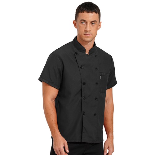 Men Women Chef Jacket Professional Cooking Coat Canteen Hotel Restaurant Work - Picture 63 of 95