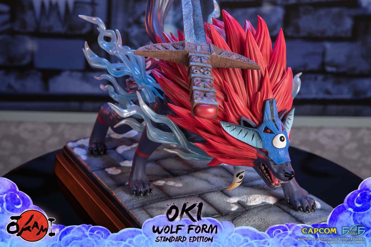 Okami Oki Wolf From Resin Statue FIRST4FIGURES