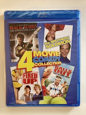 Walk Hard/The Brothers Solomon/Fired Up/Balls Out (Blu-ray Disc, 2016, 2-Disc..H