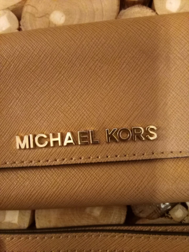 FUNDA SMARTPHONE MICHAEL KORS iPHONE 4/4S MUÑECA ID C/C CARTERA CUERO MARRÓN Foto 2 de 4