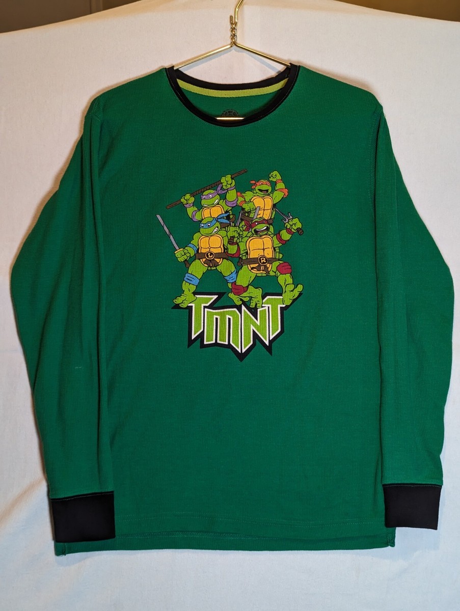 Teenage Mutant Ninja Turtles Thermal Long Sleeve Green Youth L