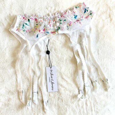 NWT For Love & Lemons White with Rainbow Floral Garter Belt - Extra Small | eBay NWT For Love & Lemons White with Rainbow Floral Garter Belt - Extra Small | eBay