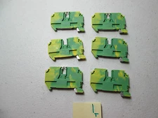 LOT OF 6 NEW PHOENIX CONTACT ZFK2.5-PE Z6-12AWG 2.5MM TERMINAL BLOCK (DR2D3)