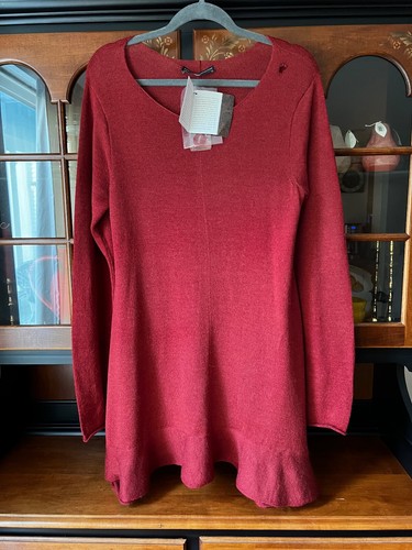 NEW NWD PERUVIAN CONNECTION ALPACA KNIT MARTA LAGENLOOK TUNIC DRESS SIZE XL - Picture 2 of 13