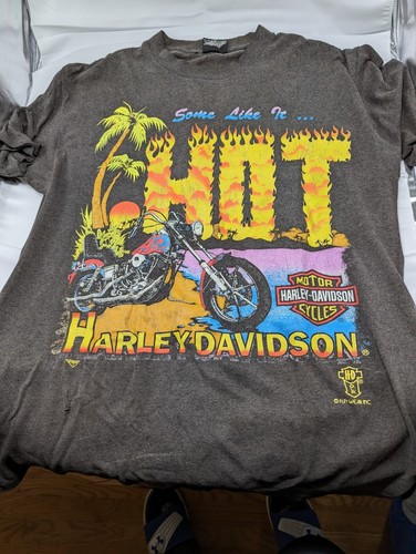 vtg 90s HARLEY DAVIDSON SOME LIKE IT HOT t-shirt large single stitch - Picture 10 of 10