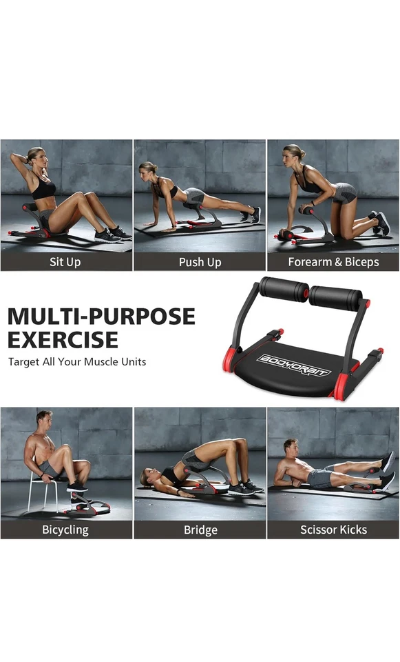 WONDER CORE SMART: Ab Machine for Home, Ab Crunch Machine, Core Trainer (red - Image 2 of 4
