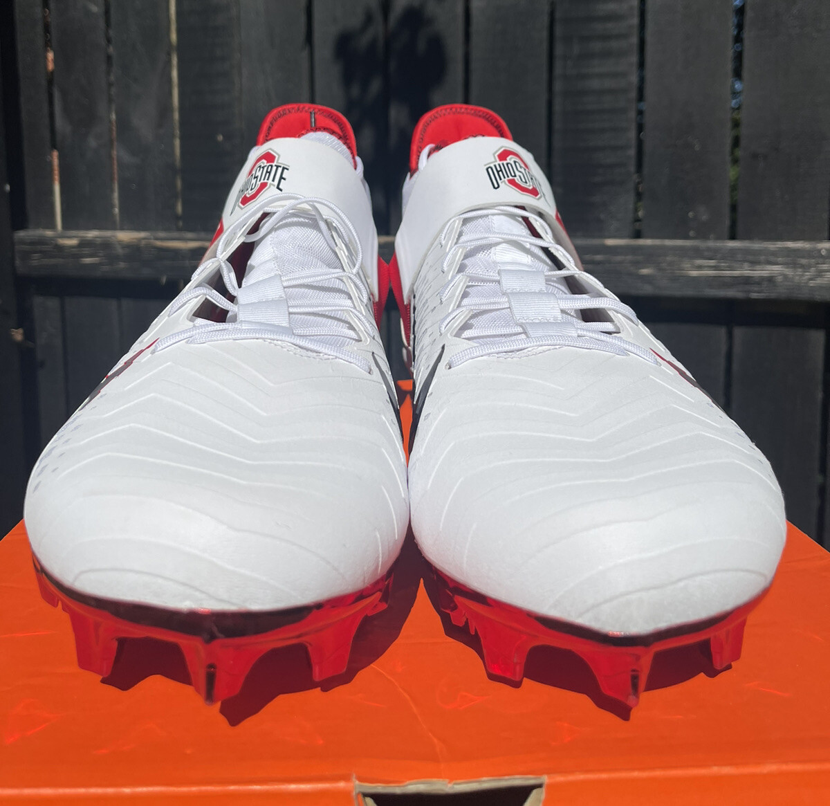 SAMPLE Nike Ohio State PE Alpha Menace Pro 2 Football Cleats 