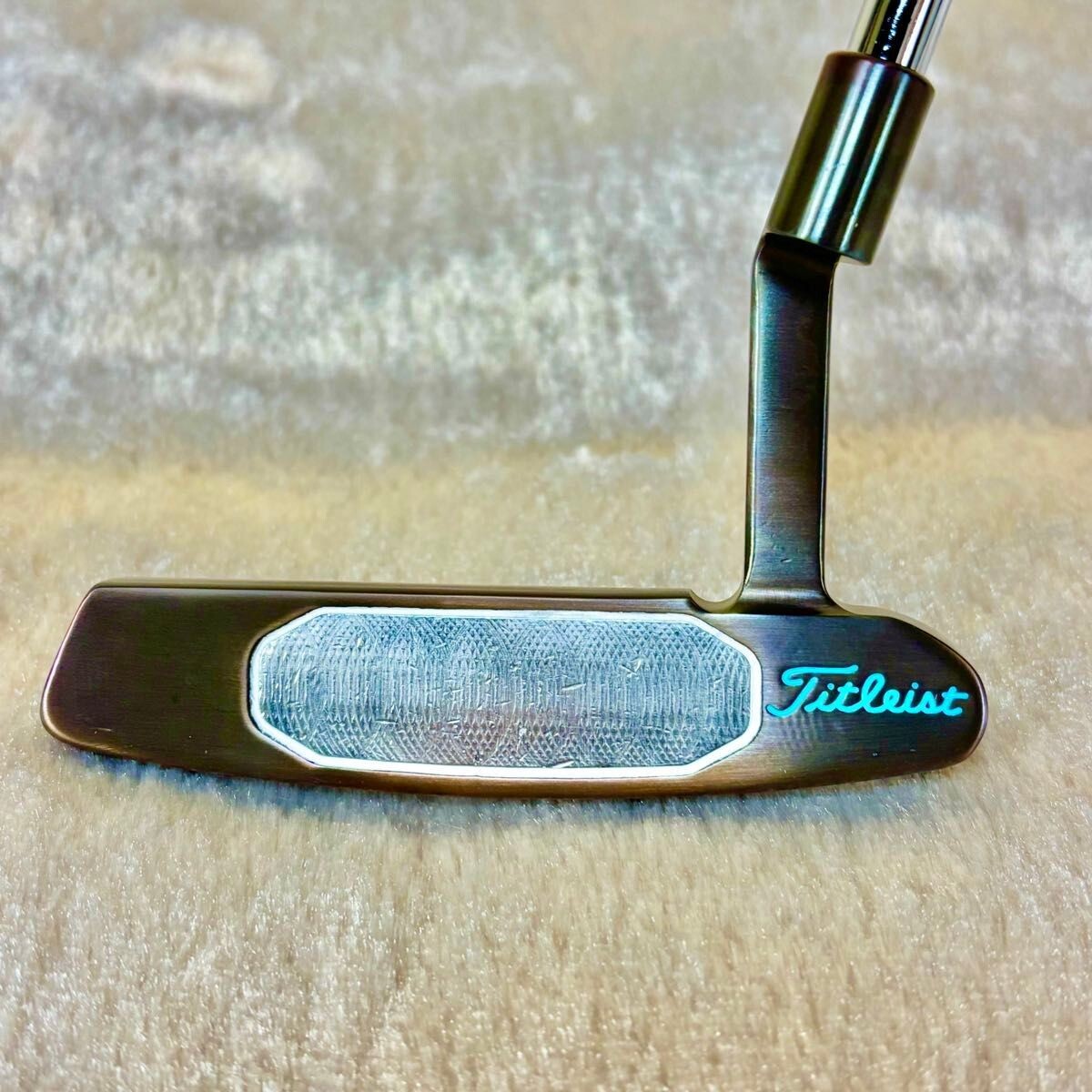 美品 Tiffany BLUE CUSTOM NEW PORT2 Tel3 SCOTTY CAMERON STUDIO STYLE NEWPORT 2 33.5in Custom Putter