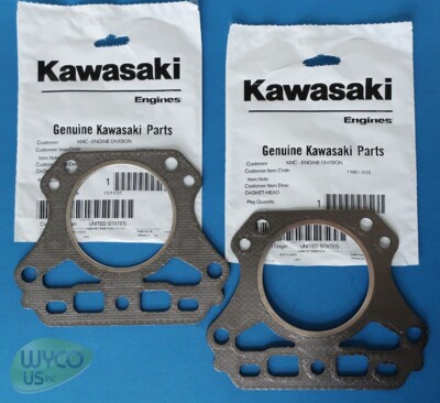 2 OEM Kawasaki 11004-7018 Cylinder Head Gaskets, FH381V, FH430V, FH480V, 11C9