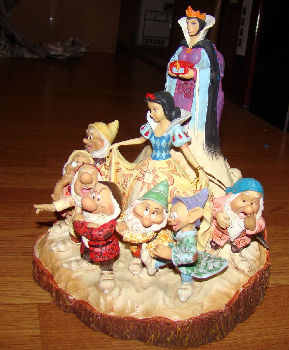 JIm Shore, Carved by Heart - SNOW WHITE, 7-Dwarfs, Evil Queen