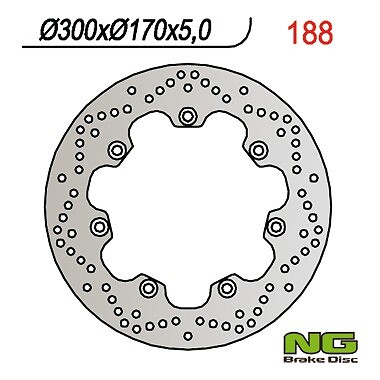 Plaque de frein moto Kawasaki VN 1500 et GPZ 1100, pièce de freinage NG 300x170x5mm