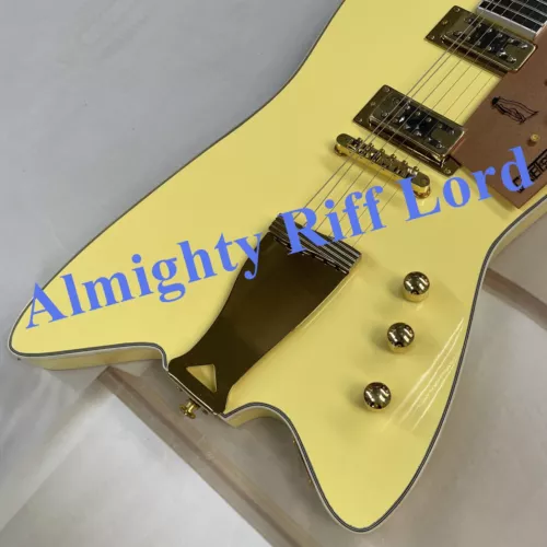 YELLOW gReTCH Electric Guitar Gold HARDWARE ACTIVE Pickup Free ship