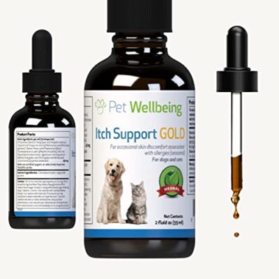- Itch Support Gold for Cats - Natural Support for Itchy Skin Due to Allergie...