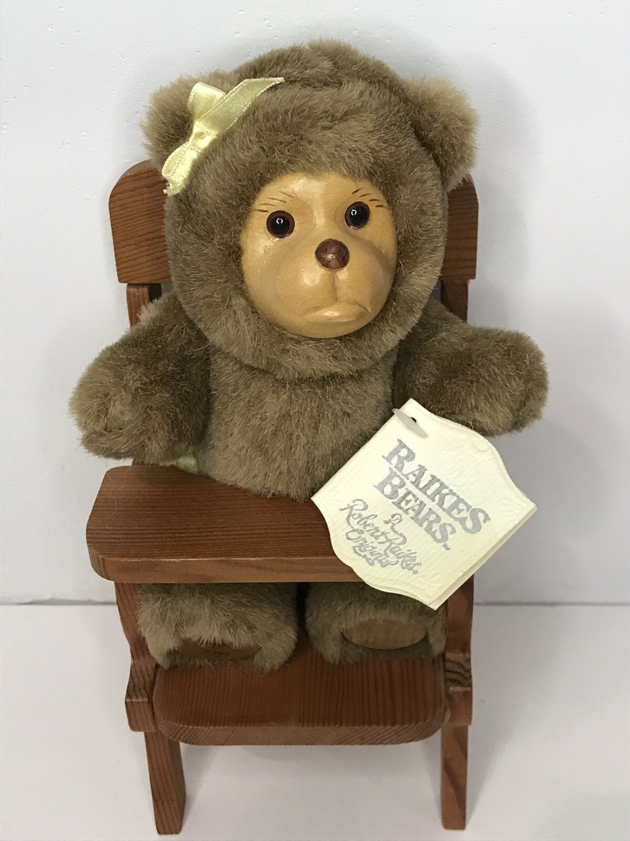 Raikes Bears Nursery Miniatures Wood Face Lisa Marie Teddy Bear