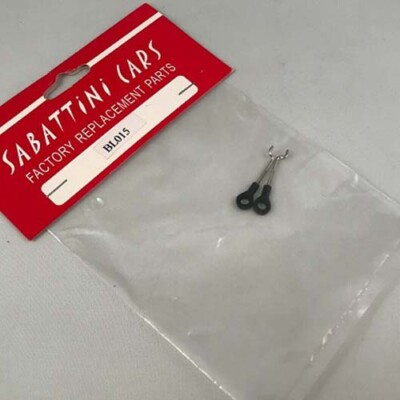 Paar Servo Zugstangen Für Modell Bell Ersatzteil Sabattini BL015 RC Modellbau