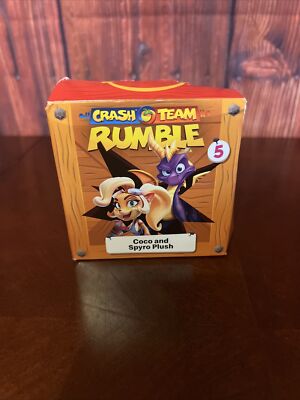 2023 McDonald's Boxed Crash Team Bandicoot CRASH TEAM RUMBLE #5 Coco Spyro Plush