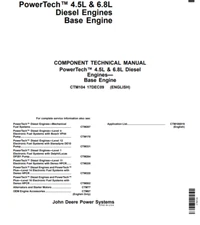 John Deere 4.5L 4045 6.8L 6068 Diesel Engine Service Repair Tech Manual - CTM104