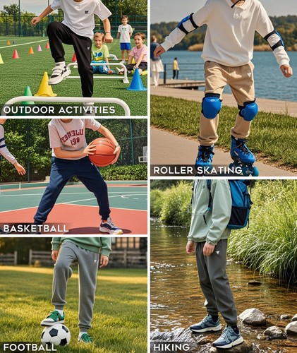 Boys Athletic Pants Moisture-Wicking Breathable Cotton Sweatpants for Youth - Picture 6 of 6